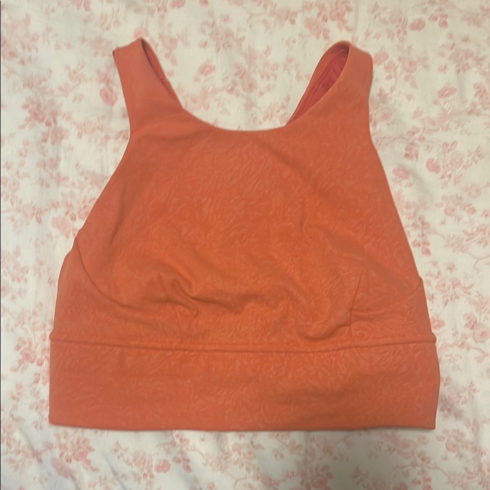 Orange Lululemon Sports Bra